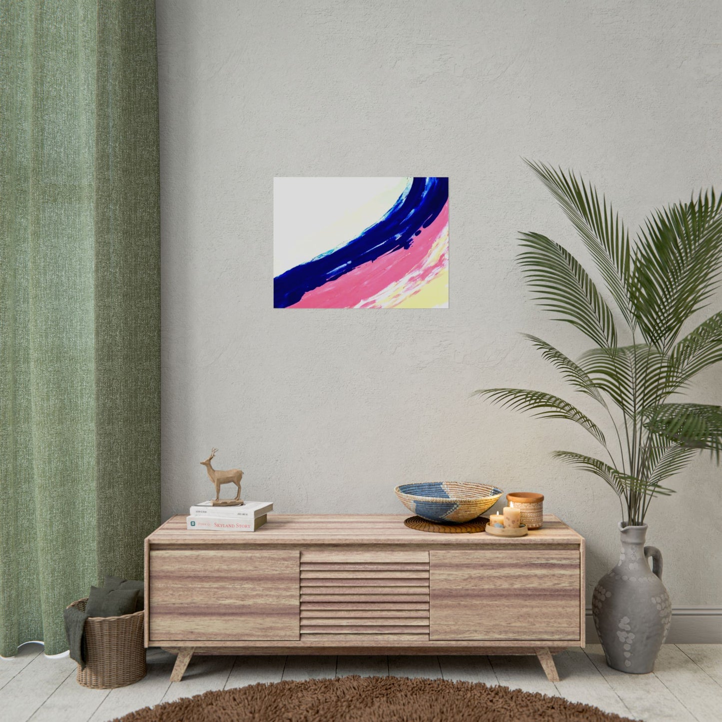 Impression de peinture abstraite, décoration murale, art abstrait moderne