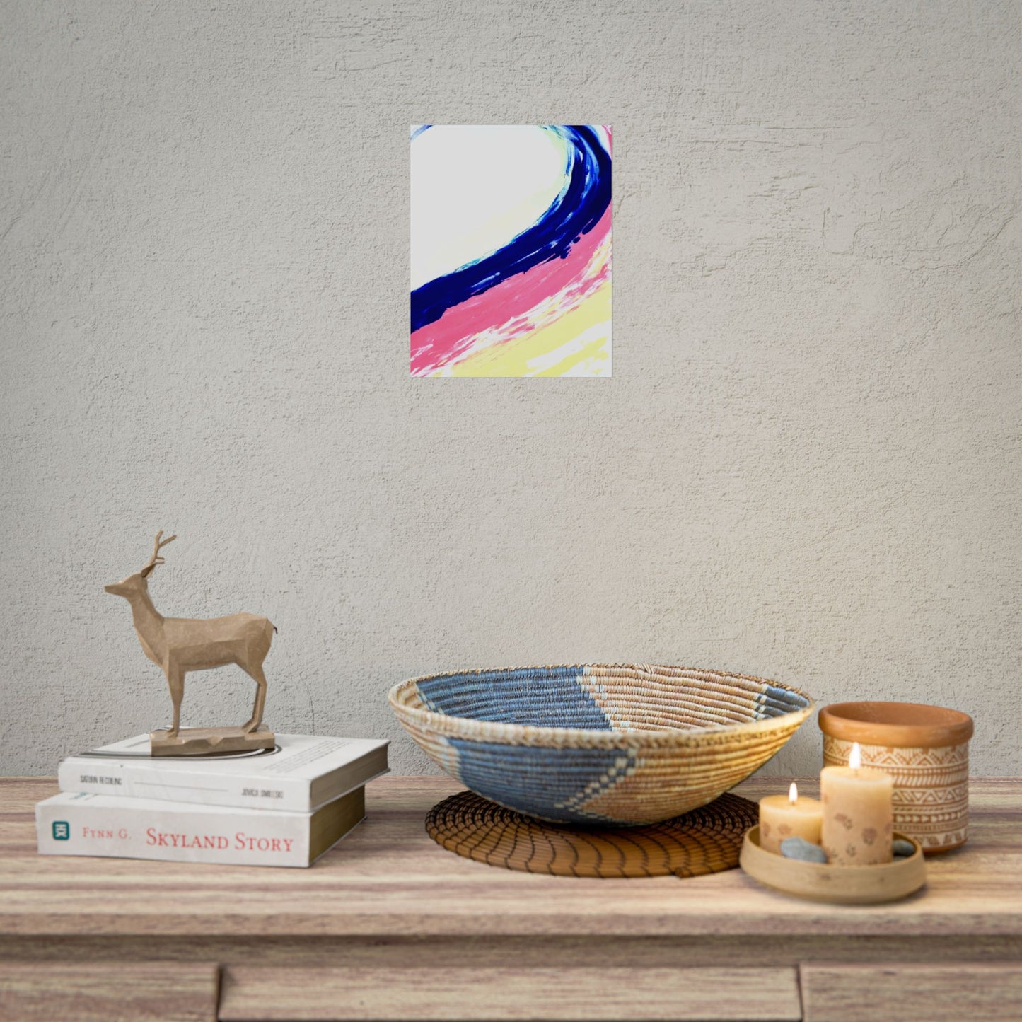 Impression de peinture abstraite, décoration murale, art abstrait moderne