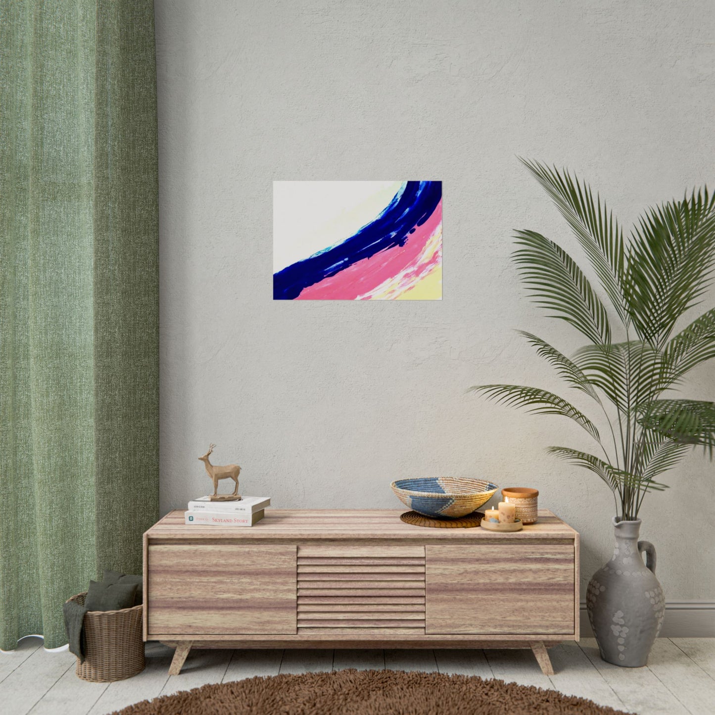 Impression de peinture abstraite, décoration murale, art abstrait moderne