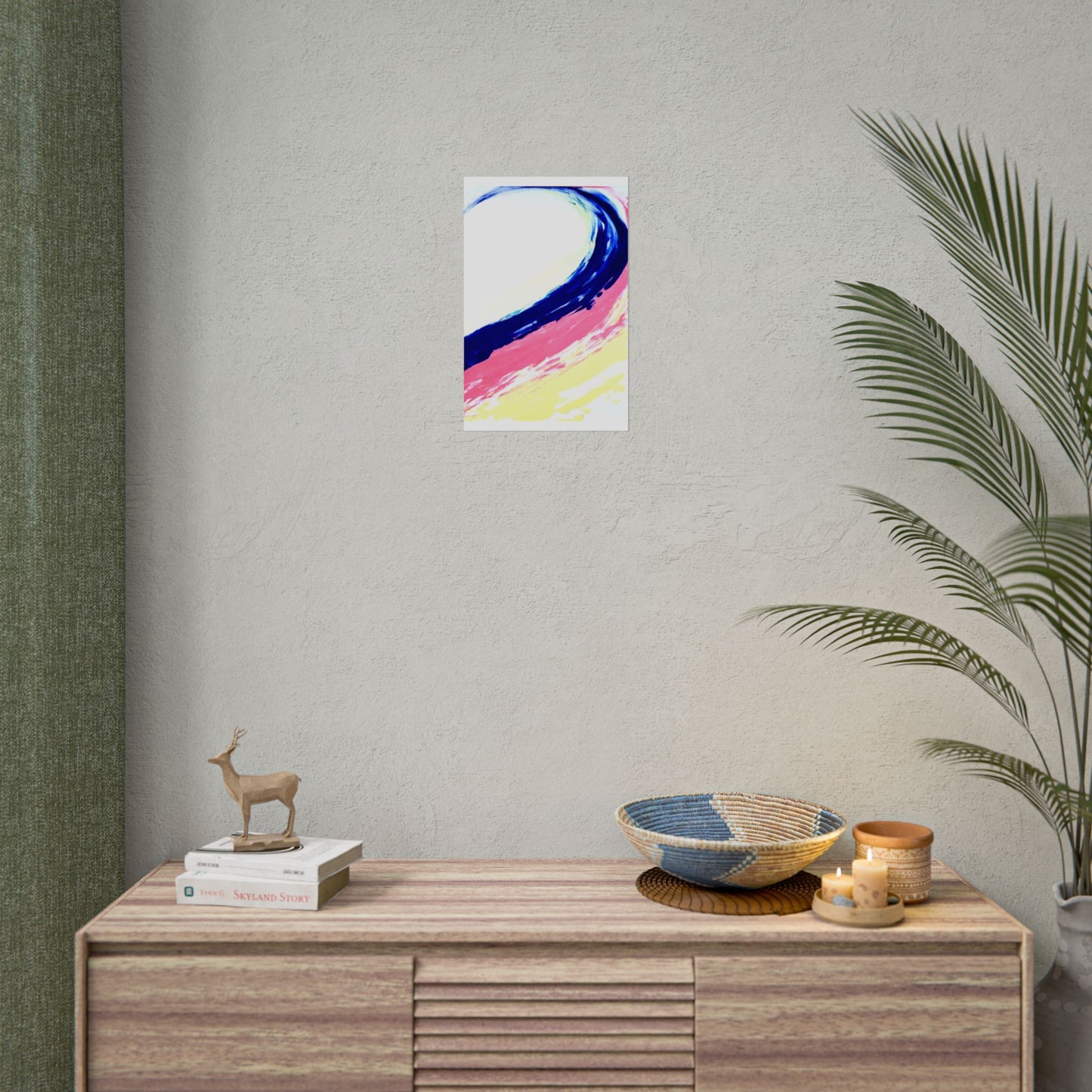 Impression de peinture abstraite, décoration murale, art abstrait moderne