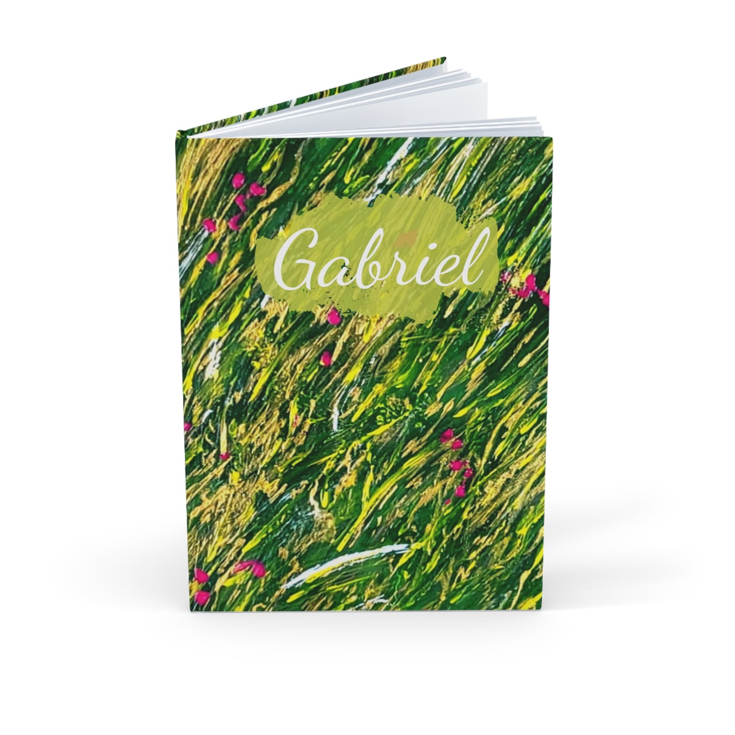 Carnet de notes, cahier de naissance, cahier de mariage, une cadeau pour femme d'art floral abstrait.
