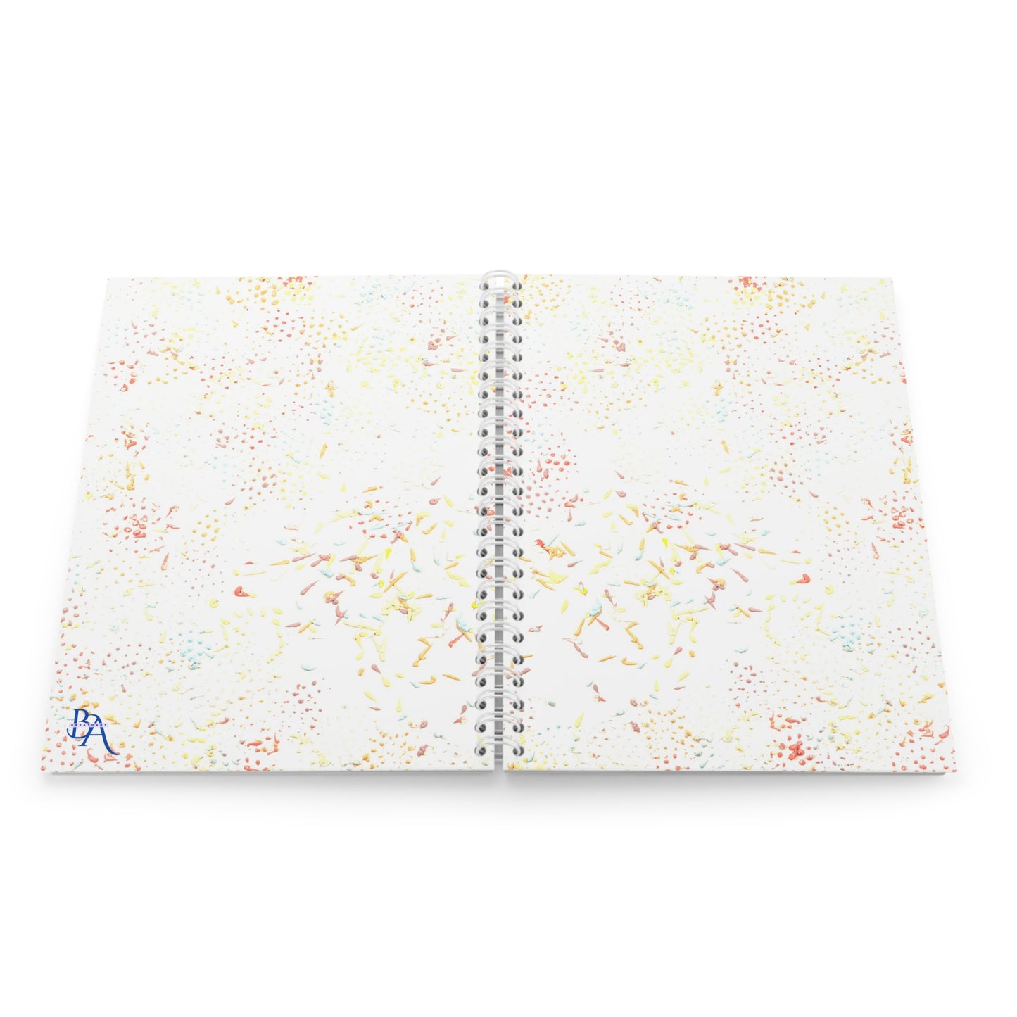 Carnet de Notes à spirales, Bullet journal avec Art abstrait ton pastel