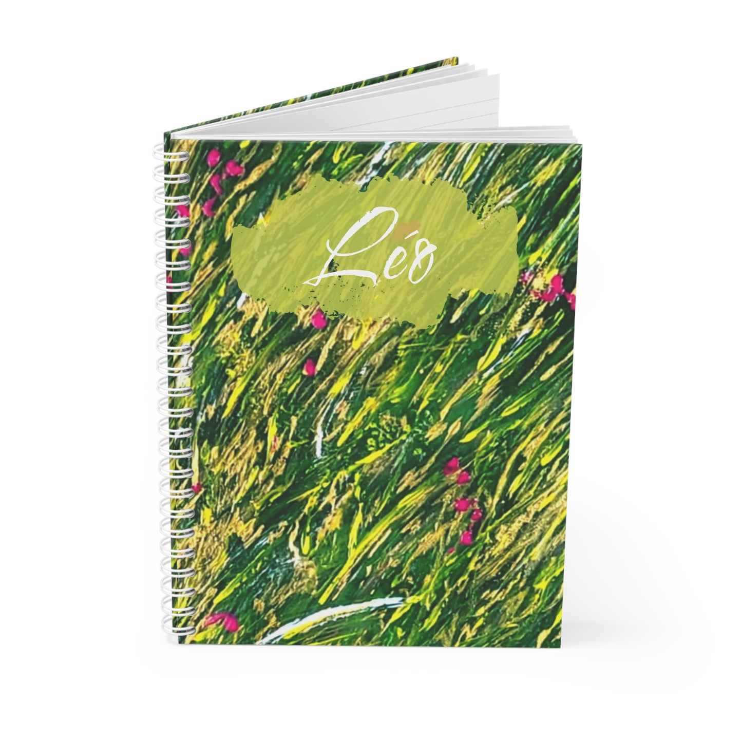 Carnet de Notes Personnalisé, Un Cadeau Unique avec Couverture Abstraite florale pour Naissance, fêtes des mères.