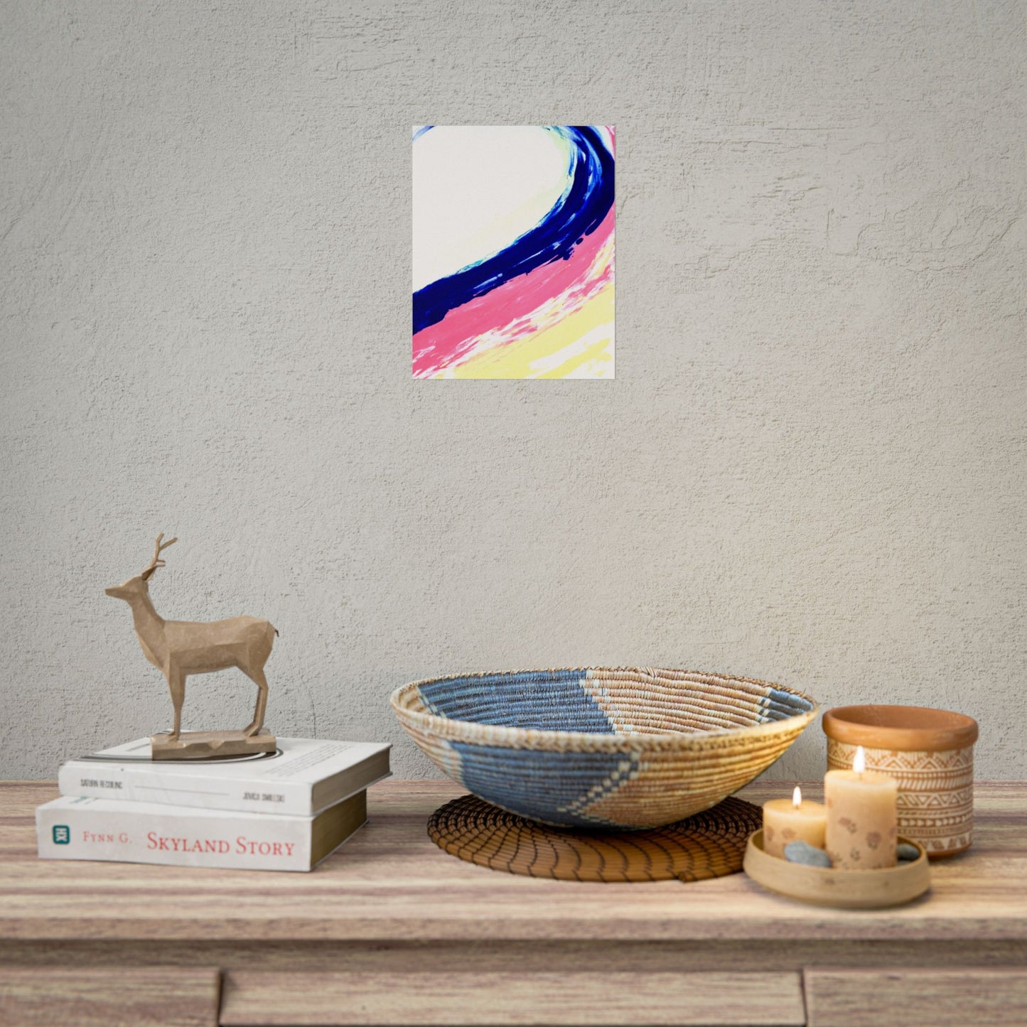Impression de peinture abstraite, décoration murale, art abstrait moderne
