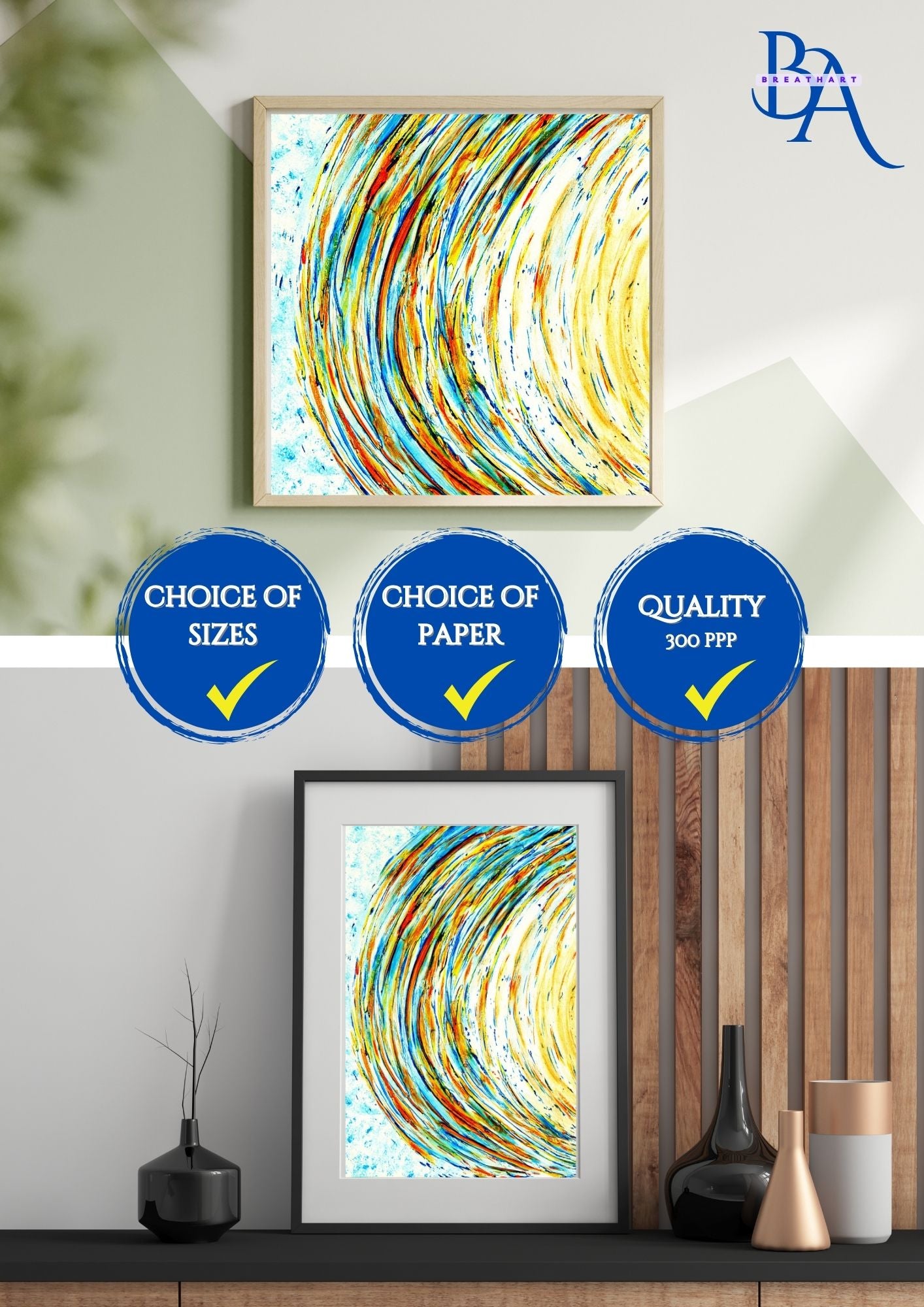 Textures et formes : Découvrez la richesse des textures avec cette affiche qui joue sur les formes géométriques. #Textures #AfficheGéométrique