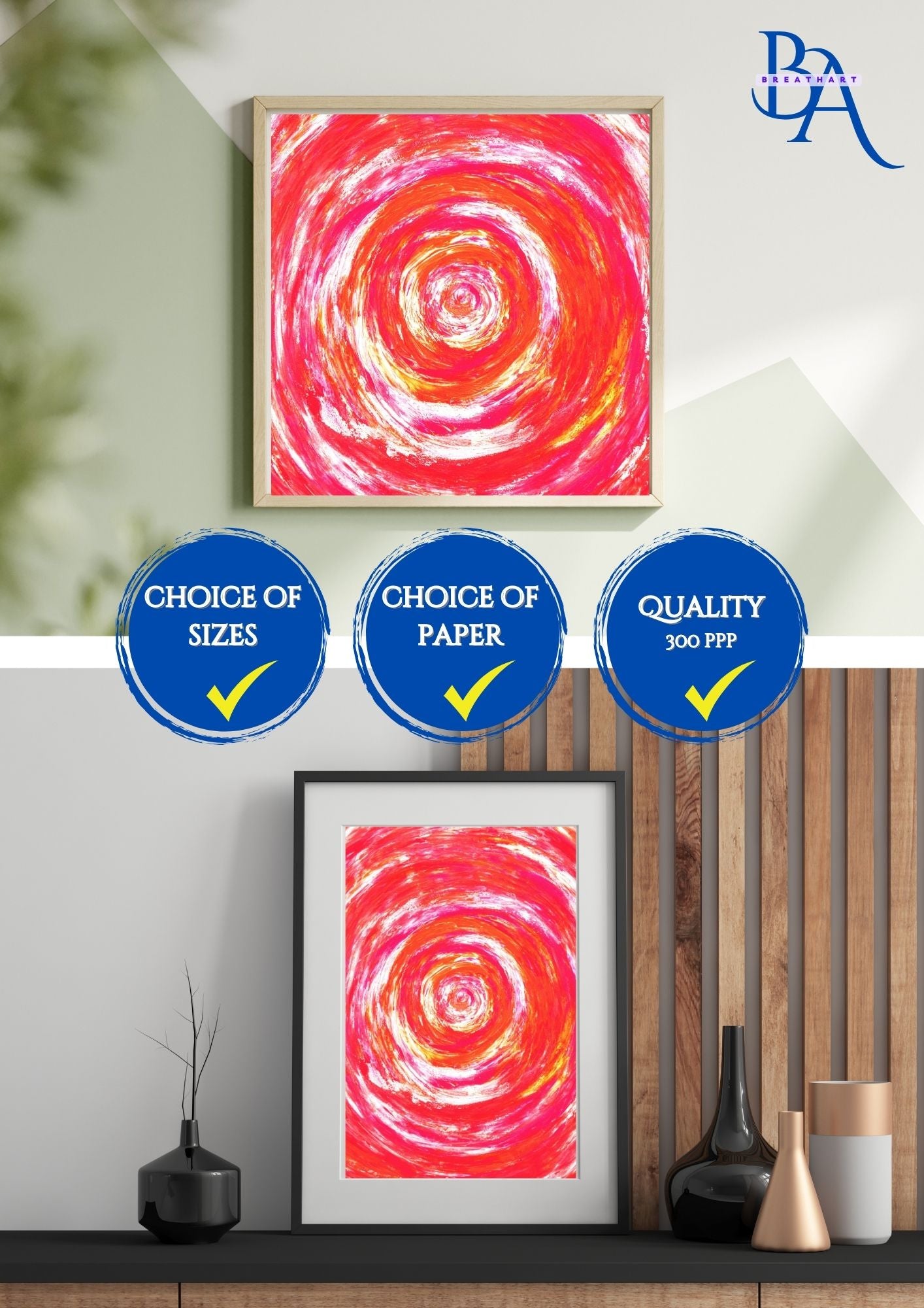 Éclats de couleurs : Transformez votre espace avec cette affiche éclatante qui apporte joie et dynamisme. #ÉclatsDeCouleurs #DécorationIntérieure