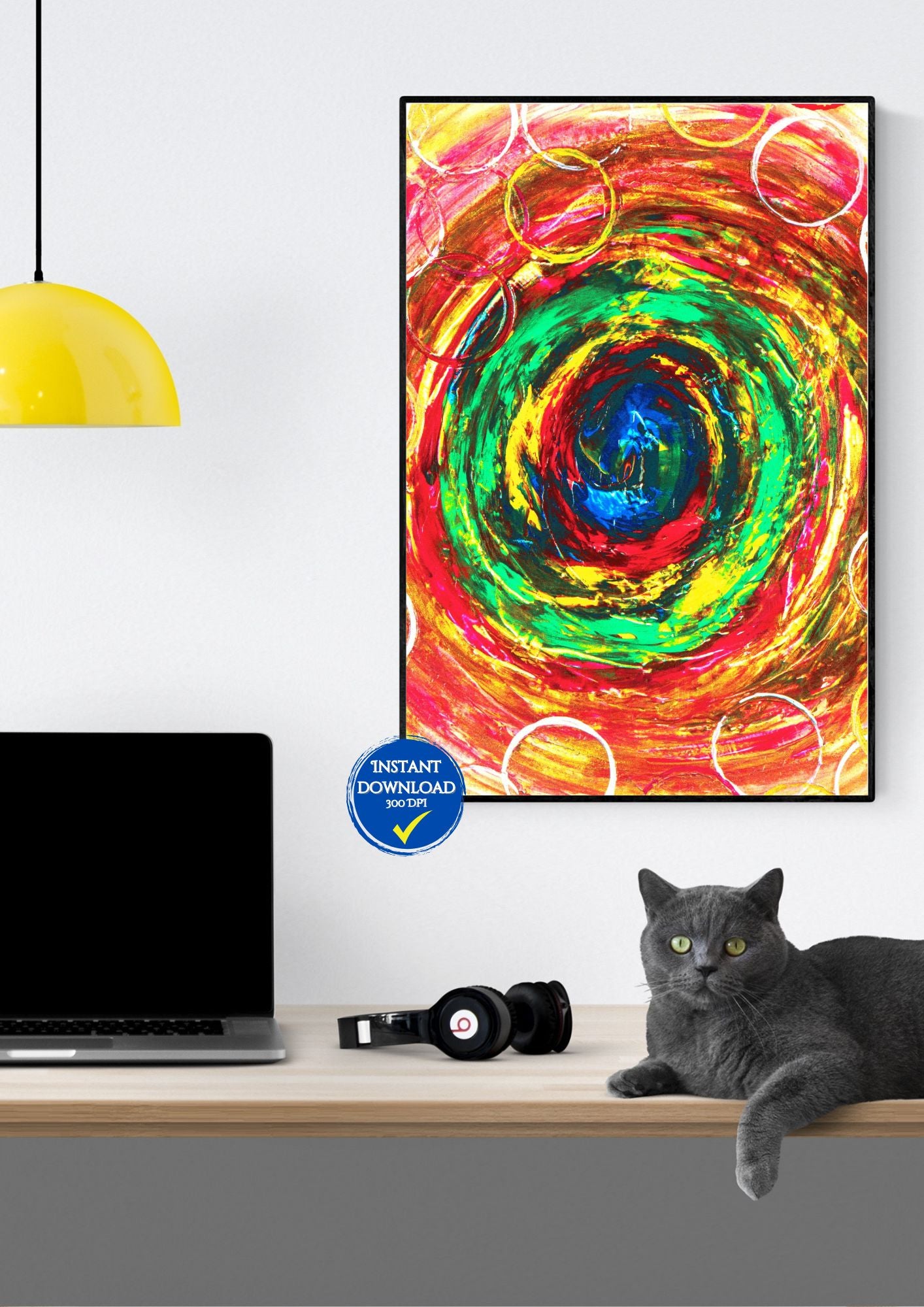 Espace zen avec affiche murale à imprimer : Créez un espace zen avec cette affiche inspirée de la nature et des paysages apaisants. #EspaceZen #ArtApaisant