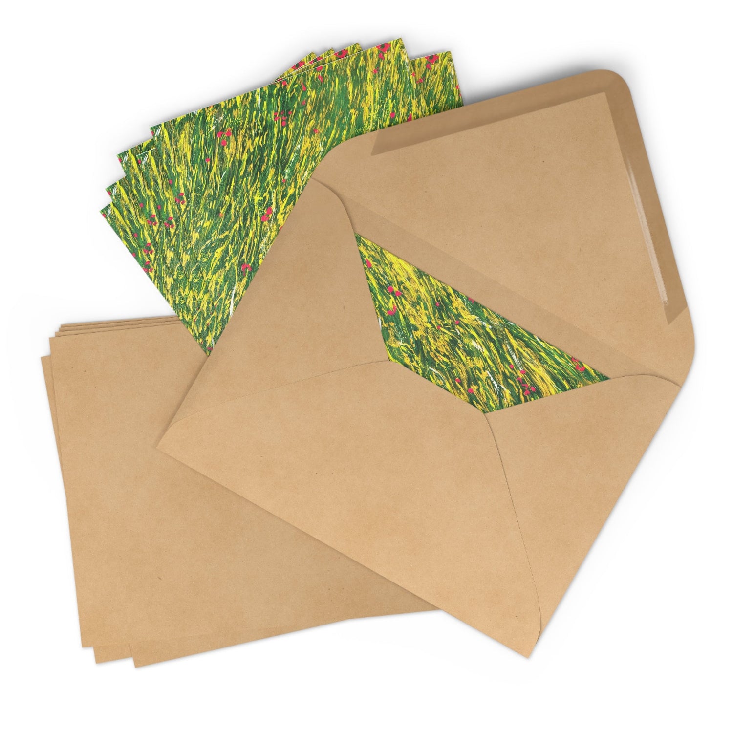 lot de cartes de voeux pour accompagner un cadeau pour femme floral