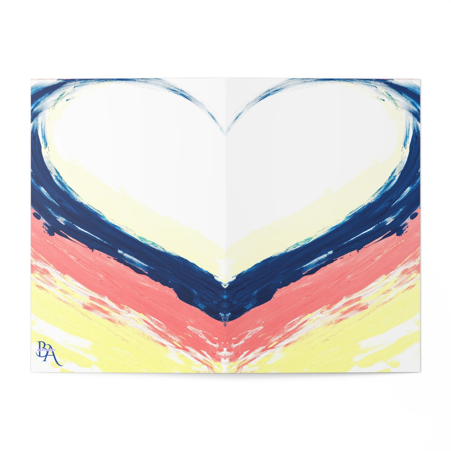 Lot 7 Cartes anniversaire double bleu rose, cartes de vœux, art abstrait