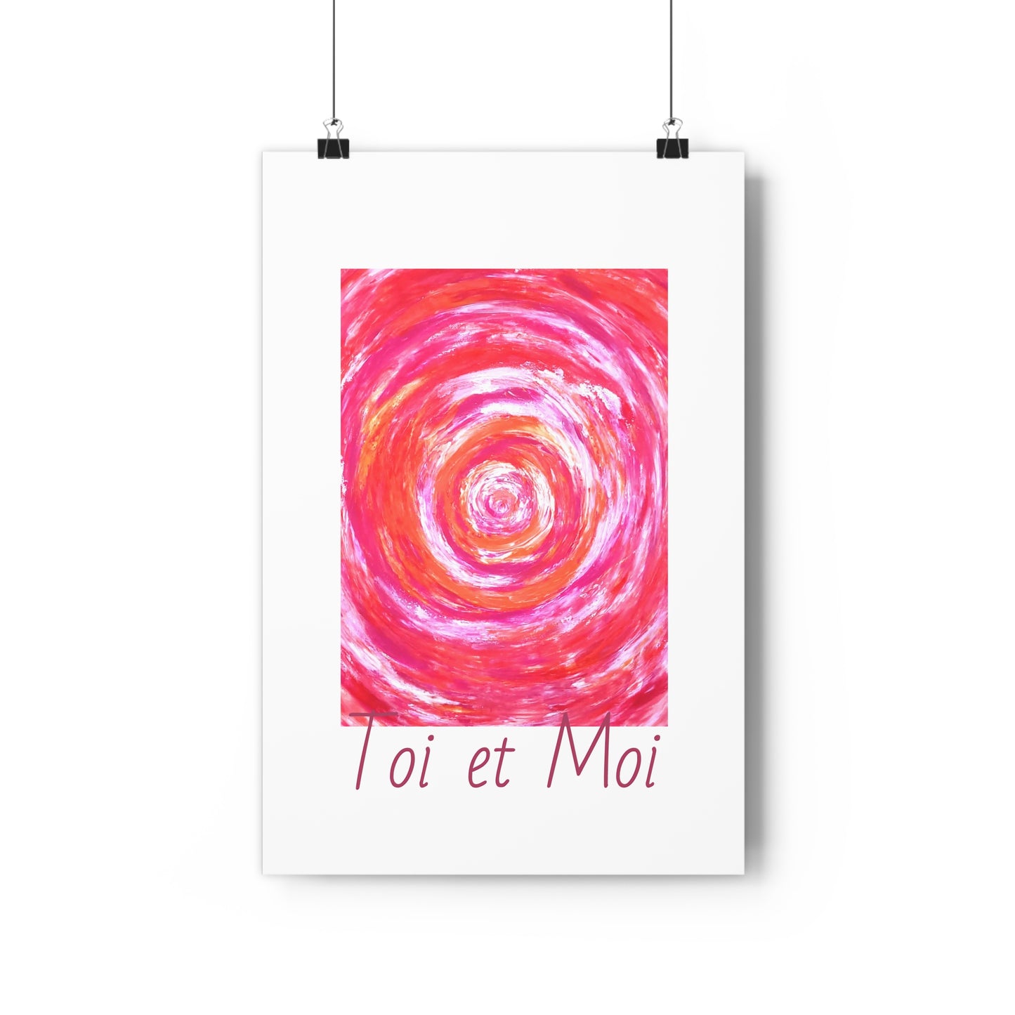Impression d'art giclée, décoration murale, art abstrait rose, affiche d'une reproduction de peinture texturée