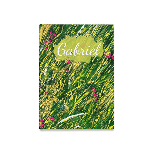 Carnet de notes, cahier de naissance, cahier de mariage, une cadeau pour femme d'art floral abstrait.