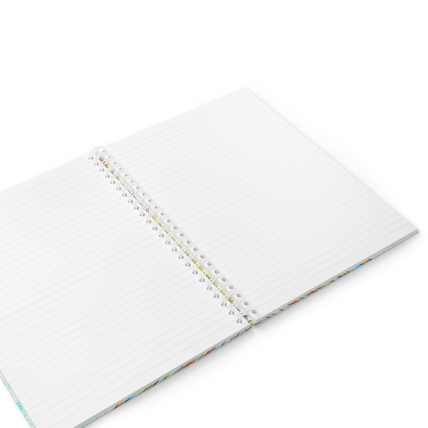 Carnet de Notes à spirales, Bullet journal avec Art abstrait bleu texturé