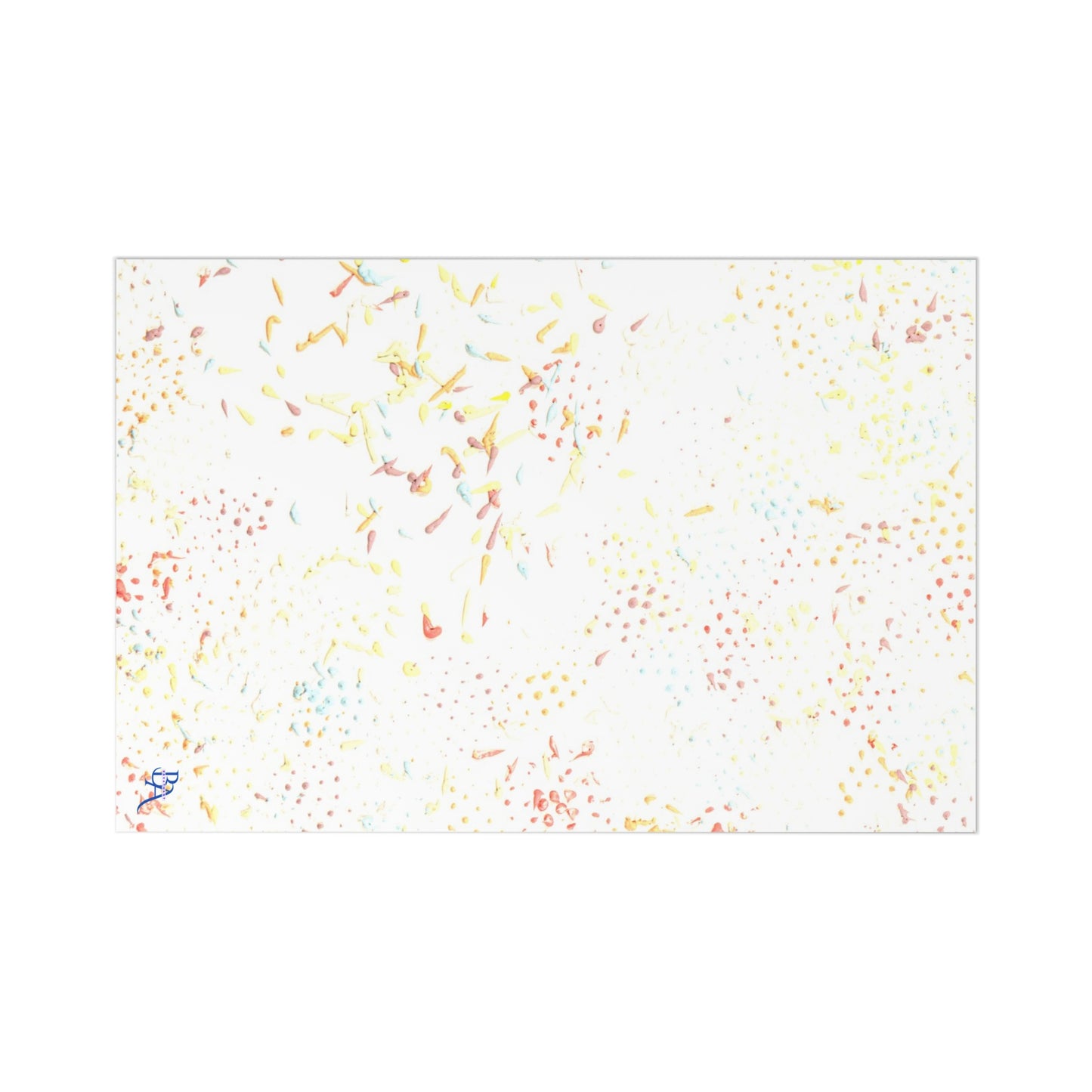 7 pcs Cartes de remerciements recto, art abstrait tons pastels et enveloppes