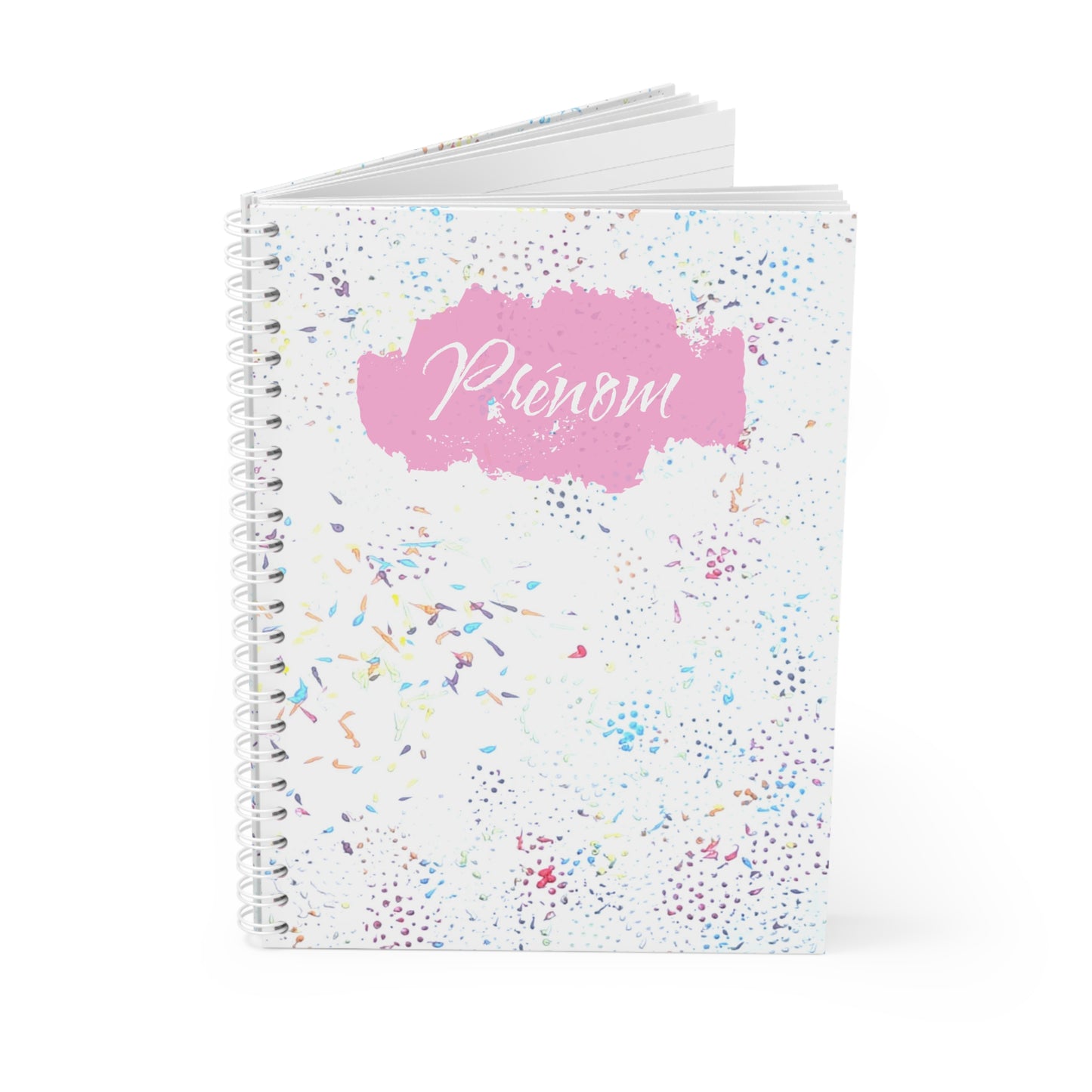 Carnet de Notes Personnalisé, Un Cadeau Unique Art Abstrait Rose pour carnet quotidien