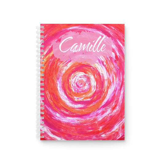 Carnet de Notes Personnalisé, Un Cadeau Unique avec Couverture Abstraite en Rose pour Checklist Mariage ou Naissance