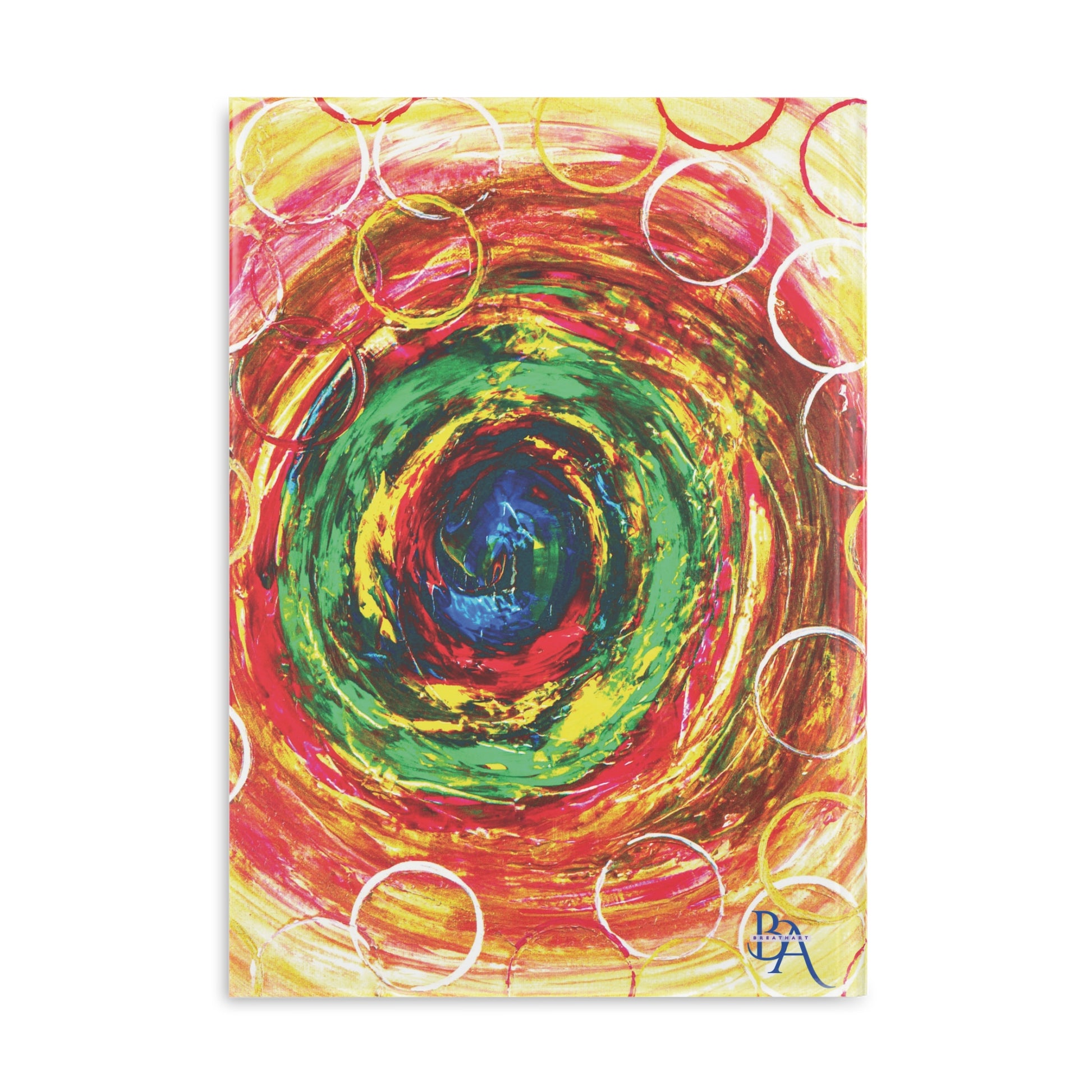 bullet journal bulles verso espace, reproduction peinture art abstrait pour les fêtes, cadeau femme