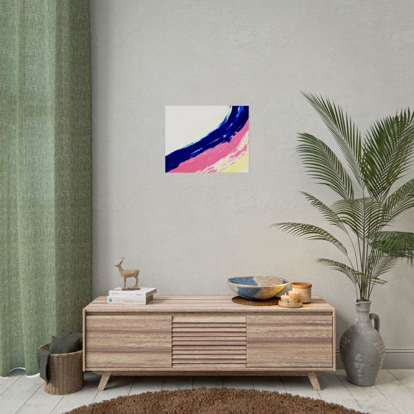 Impression de peinture abstraite, décoration murale, art abstrait moderne