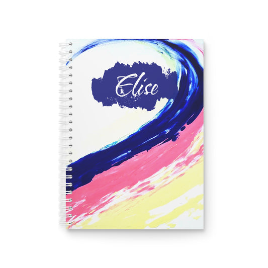 Carnet de Notes Personnalisé, Un Cadeau pour elle avec Couverture Abstraite en pastel, carnet quotidien, cahier esthétique