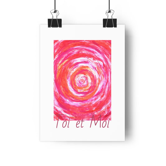 Impression d'art giclée, décoration murale, art abstrait rose, affiche d'une reproduction de peinture texturée