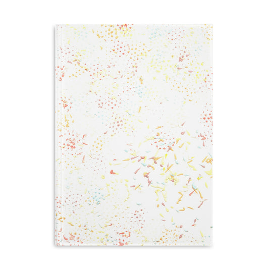 Carnet de notes couverture rigide, art abstrait ton pastel