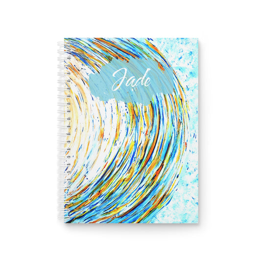 Carnet de Notes Personnalisé, Un Cadeau pour elle avec Couverture Abstraite en pastel, carnet quotidien, cahier sport