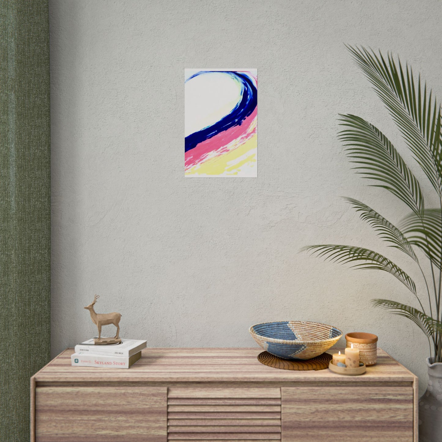 Impression de peinture abstraite, décoration murale, art abstrait moderne