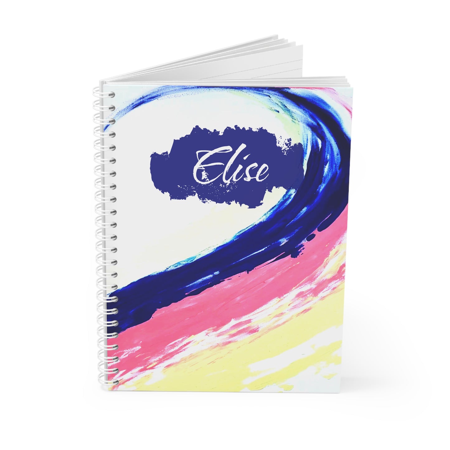 Carnet de Notes Personnalisé, Un Cadeau pour elle avec Couverture Abstraite en pastel, carnet quotidien, cahier esthétique