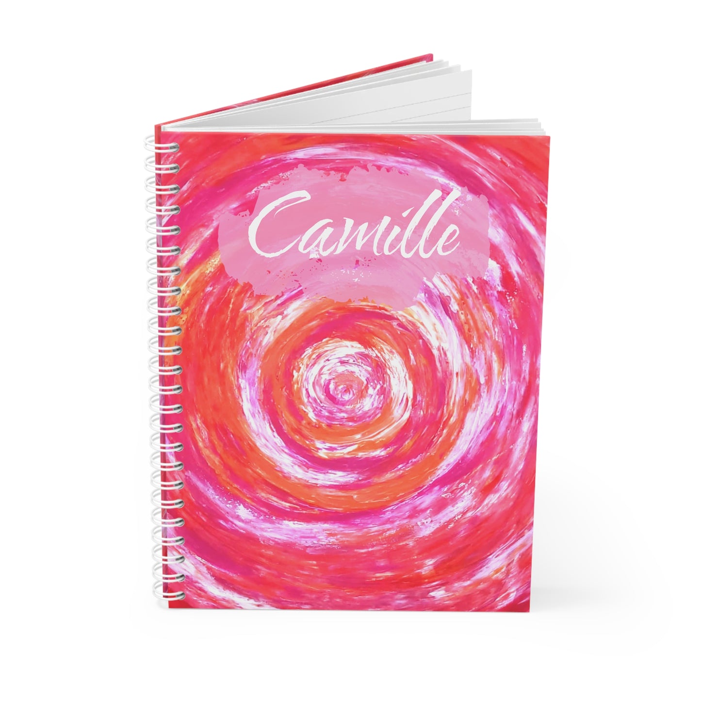 Carnet de Notes Personnalisé, Un Cadeau Unique avec Couverture Abstraite en Rose pour Checklist Mariage ou Naissance