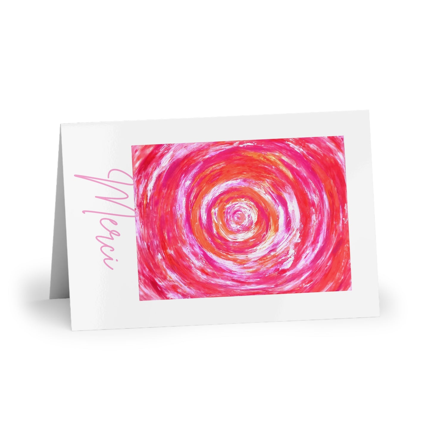 Set 1 ou 10 pcs cartes postales remerciements, fêtes des mères ou anniversaire, peinture art abstrait, impression d'art