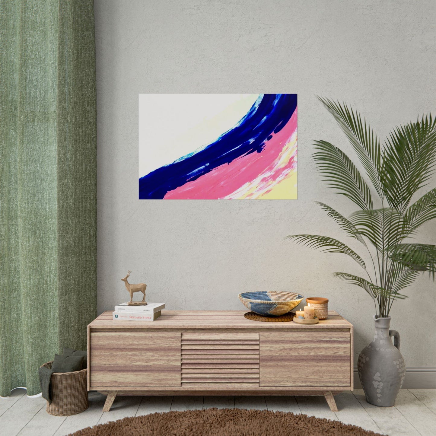 Impression de peinture abstraite, décoration murale, art abstrait moderne