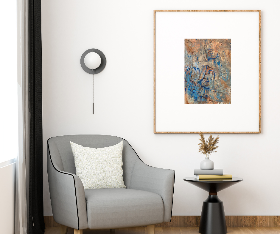Toile "Terre Mer 3"
