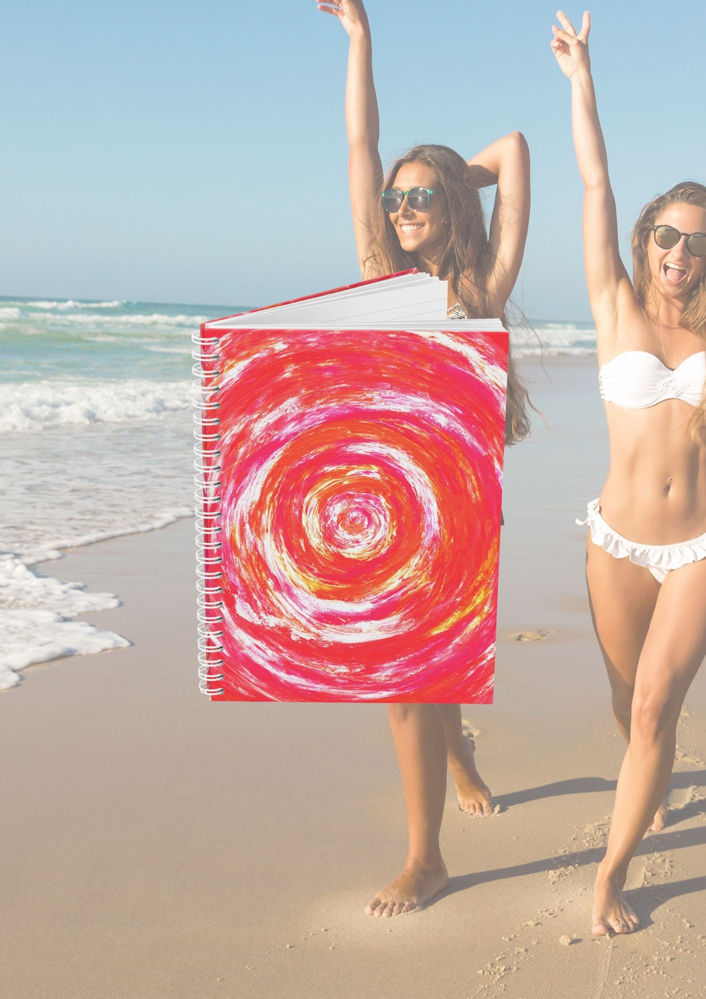 Cadeau pour les maîtresses d’école – Offrez un carnet d’art abstrait rose à la maîtresse, un geste d’appréciation pour son travail acharné. 
