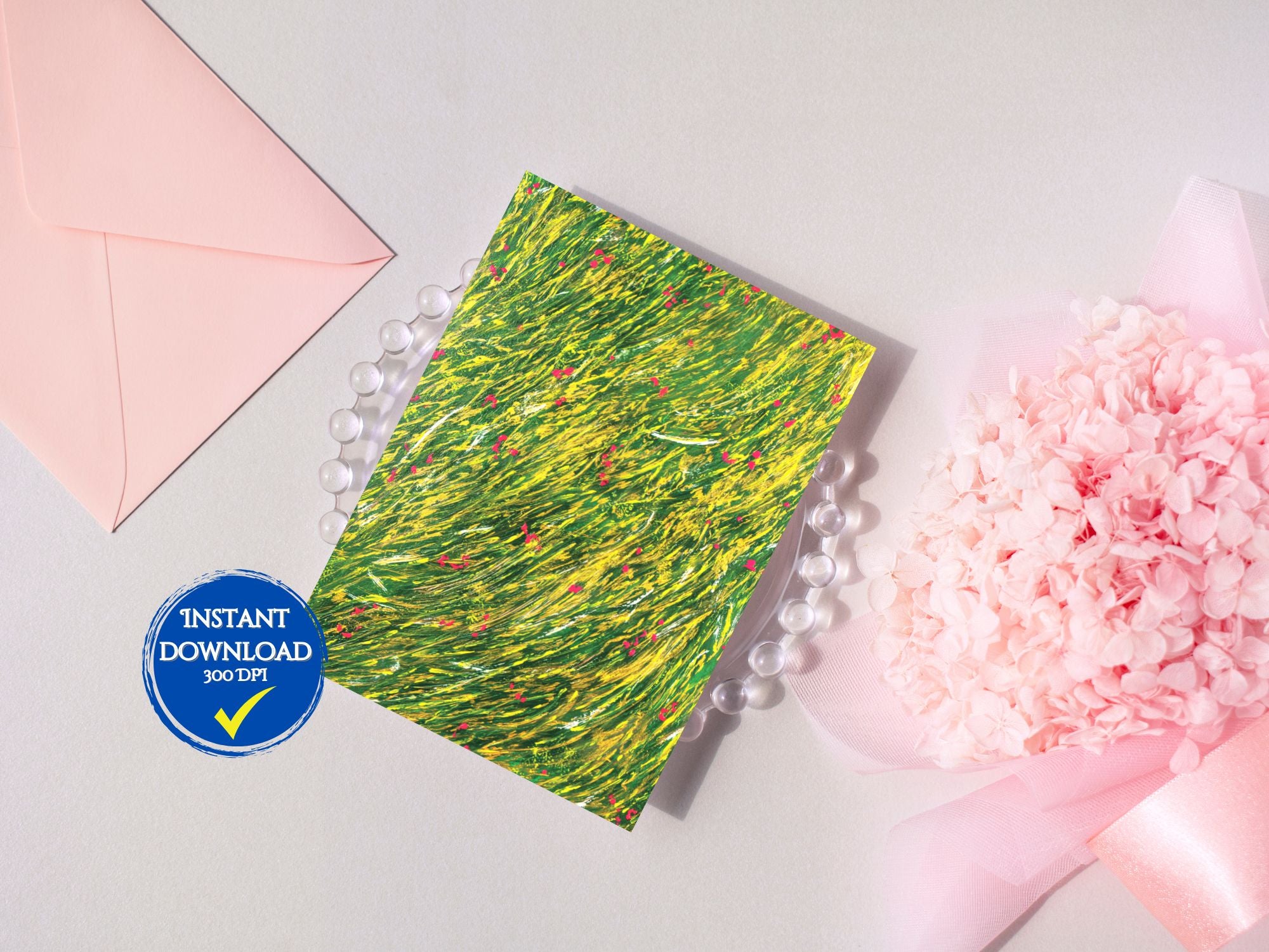 carte florale à imprimer