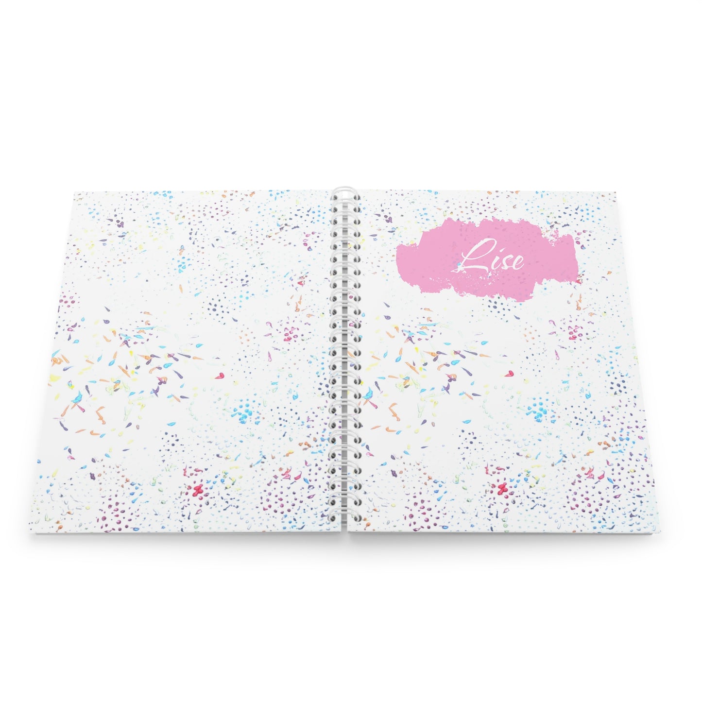 Carnet de Notes Personnalisé, Un Cadeau Unique Art Abstrait Rose pour carnet quotidien
