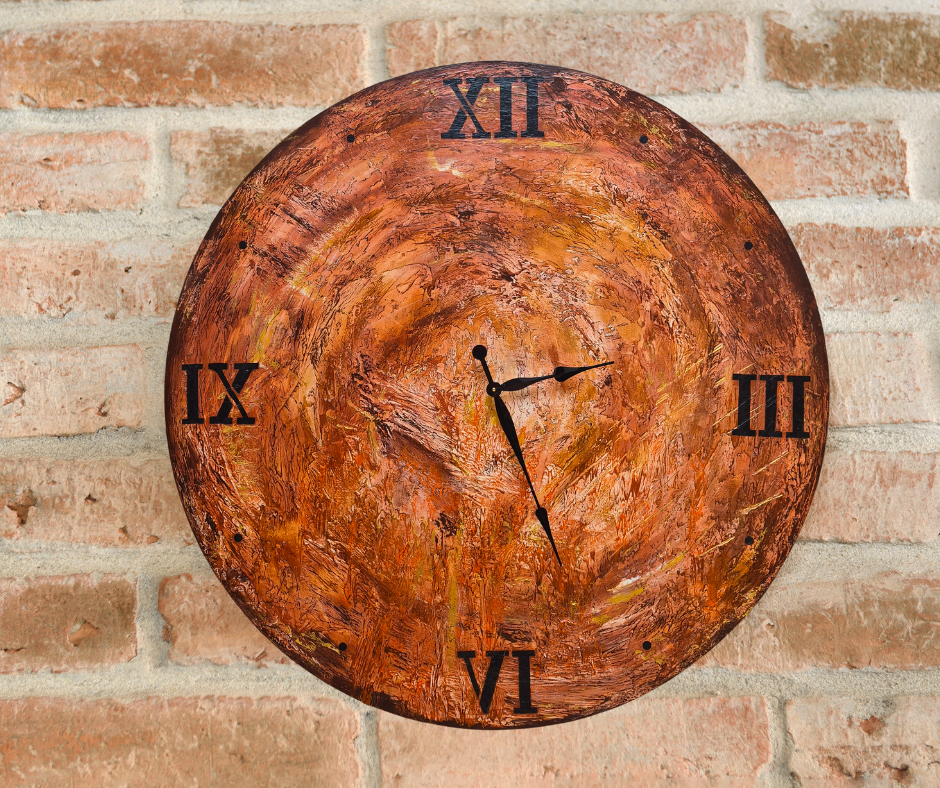 Horloge abstraite sur toile pour votre décoration d'intérieure
