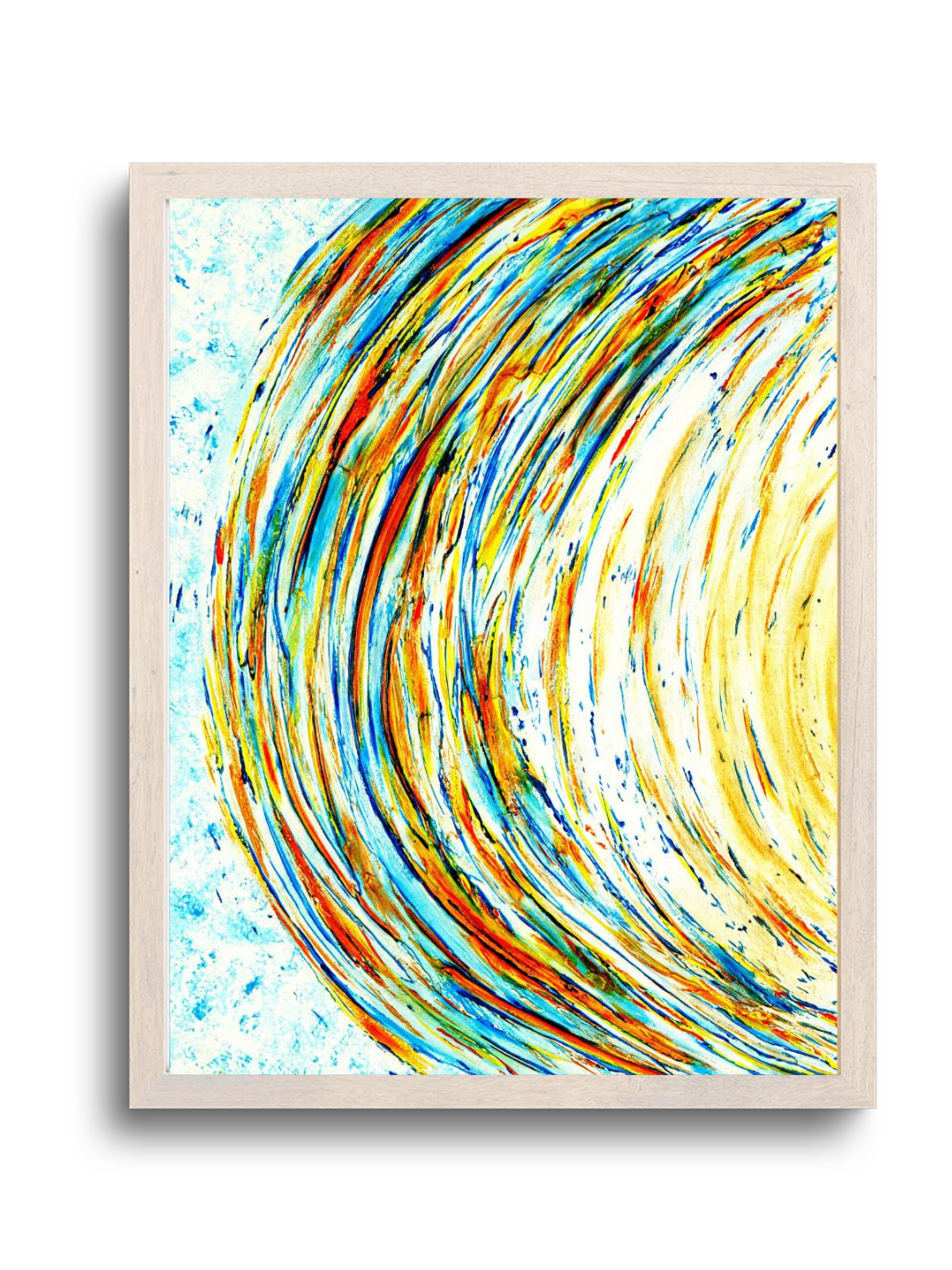 Toile artistique illustrant le mouvement délicat de l'espace