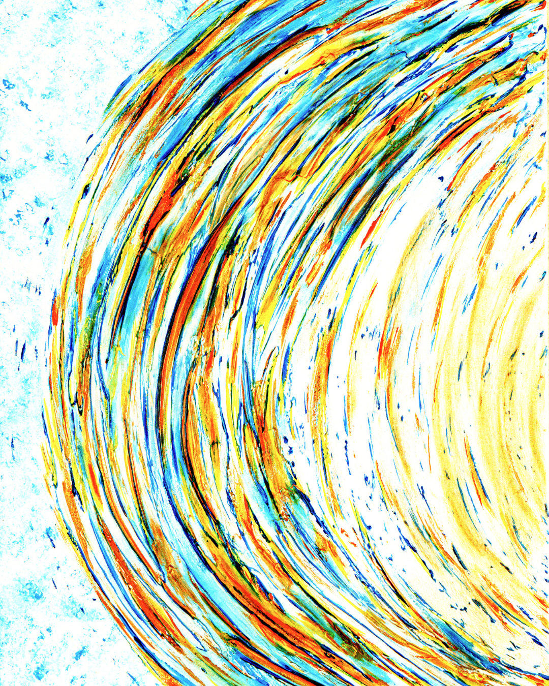 Œuvre d’art qui vous emmène dans un voyage émotionnel à travers les couleurs.