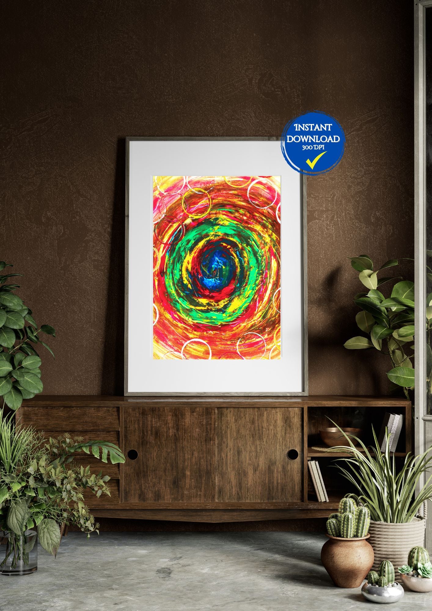 Couleurs éclatantes : Apportez de l’énergie à votre espace avec cette affiche aux couleurs éclatantes. #CouleursÉclatantes #ArtVibrant

