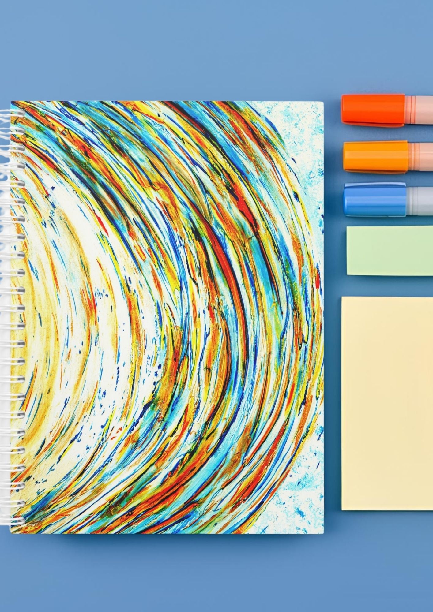 Cadeau pour les maîtresses d’école – Offrez un carnet d’art abstrait esapce bleu à la maîtresse, un geste d’appréciation pour son travail acharné. 