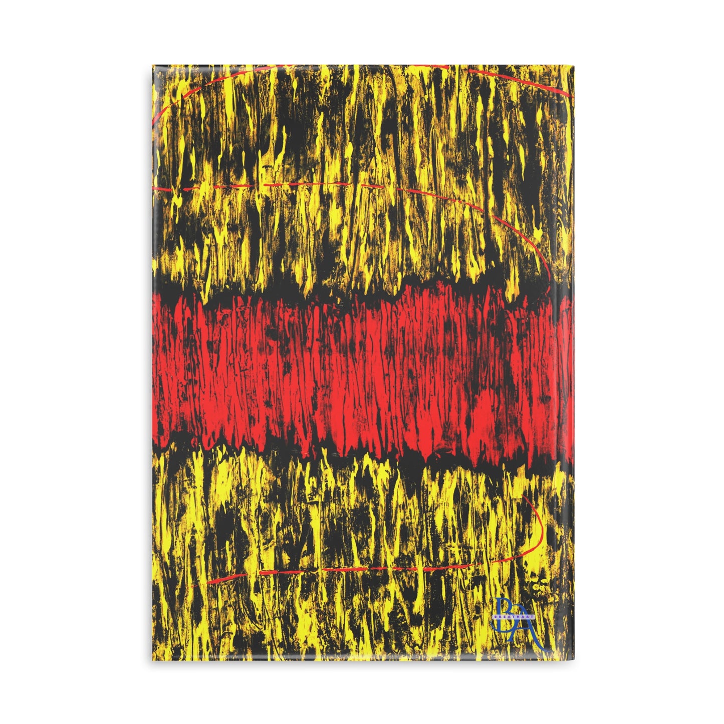 bullet journal rigide verso intense, reproduction peinture art abstrait pour les fêtes, cadeau femme