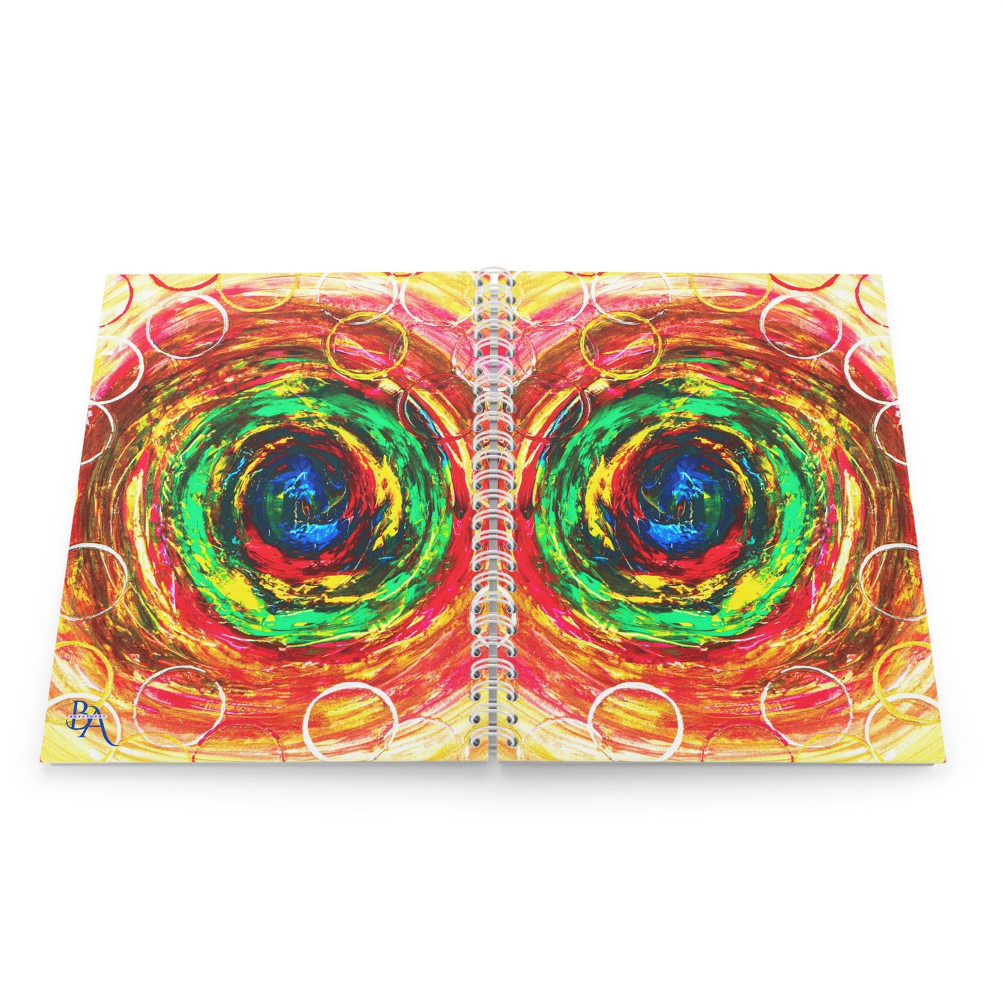 Cadeau de fin d’année scolaire multicouleur bulles – Remerciez les enseignants avec un carnet d’art abstrait, un cadeau mémorable et pratique.