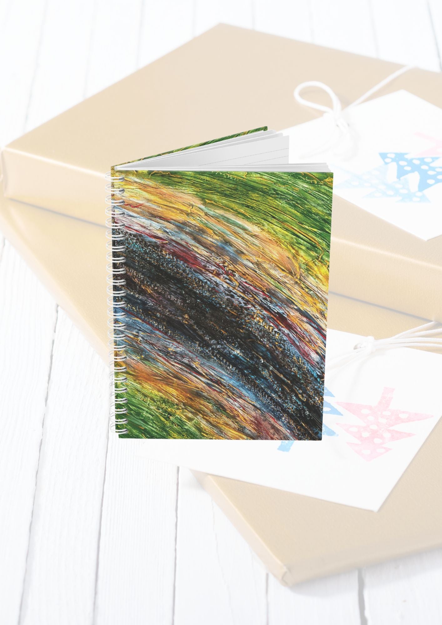 Cadeau artistique pour les fêtes – Surprenez vos amis et votre famille avec un carnet d’art abstrait, idéal pour toutes les occasions.
