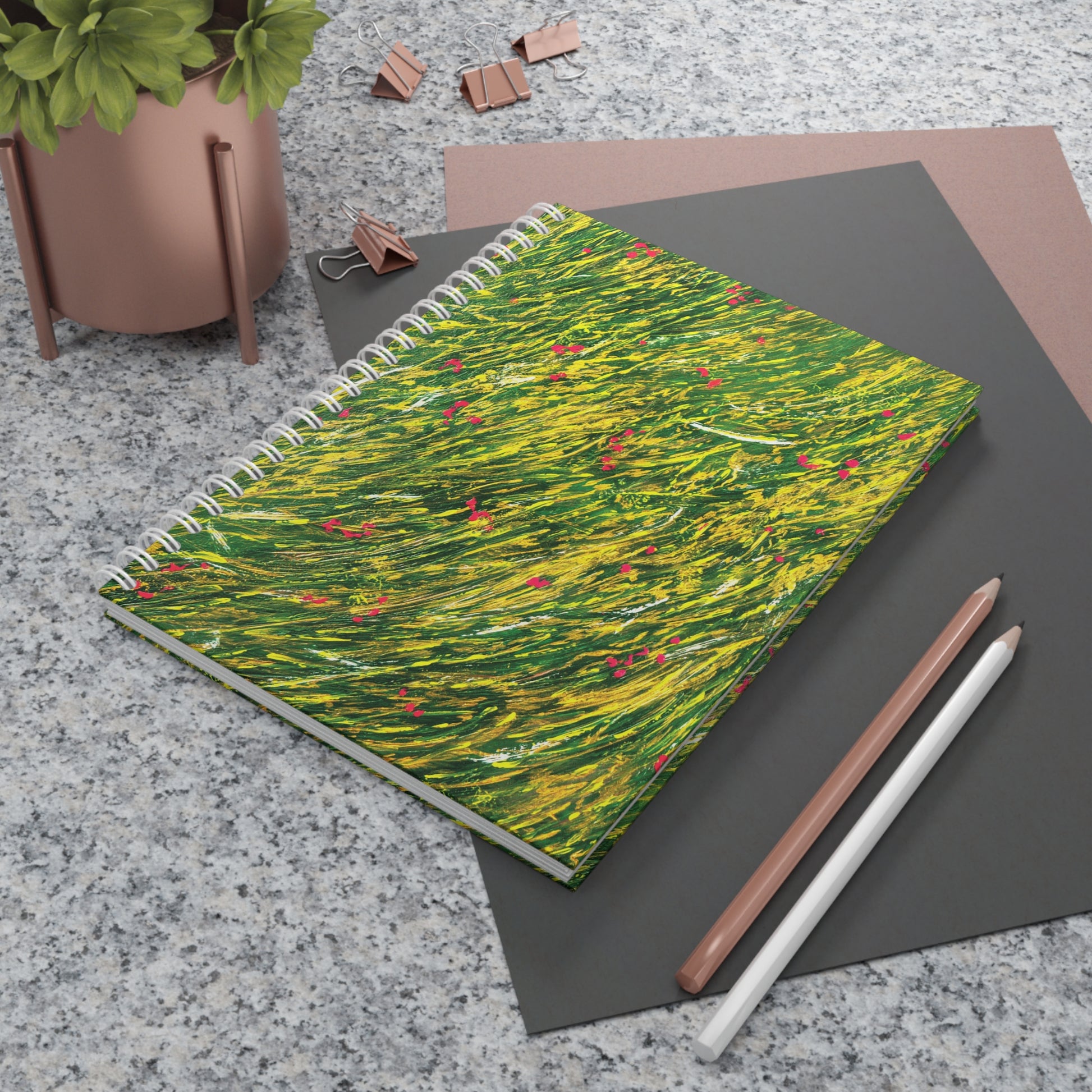 Carnet abstrait pour les moments de détente – Un espace pour écrire, dessiner, et se ressourcer après une journée bien remplie. 