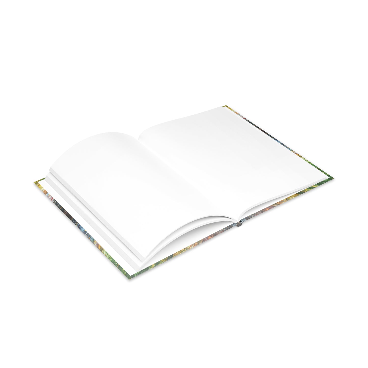 carnet de notes rigide virée ouvert page blanche lignée noir gris vert cadeau pour homme