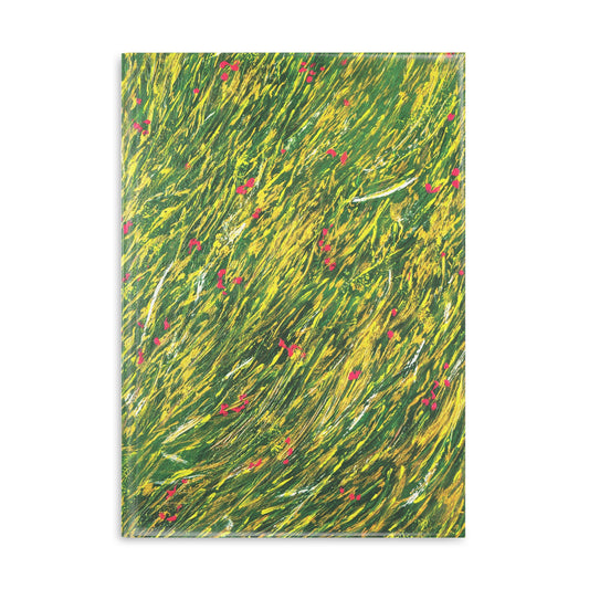 carnet de notes rigide Floral vert cadeau pour femme