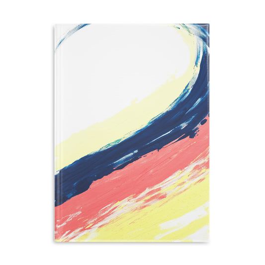 carnet de notes rigide vague bleu rose jaune pastel cadeau pour homme et femme