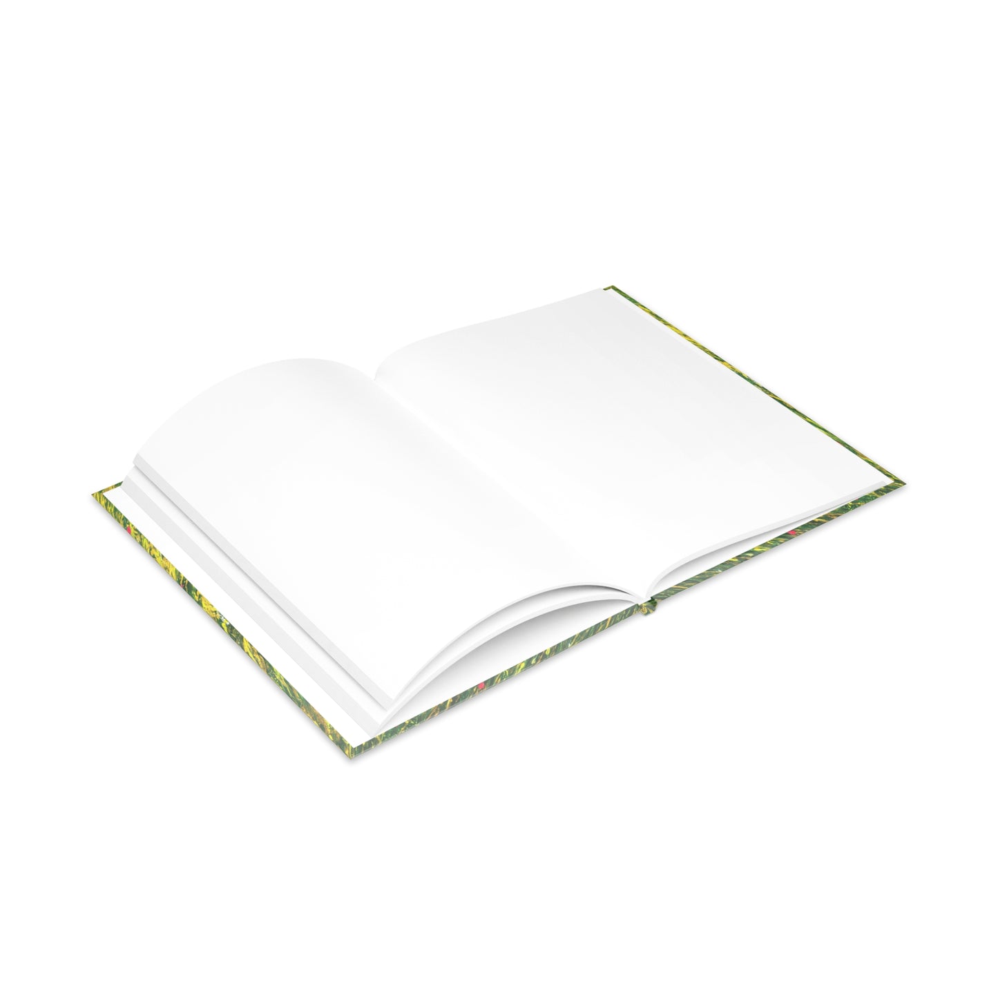 carnet de notes rigide floral ouvert page blanche lignée  cadeau pour femme
