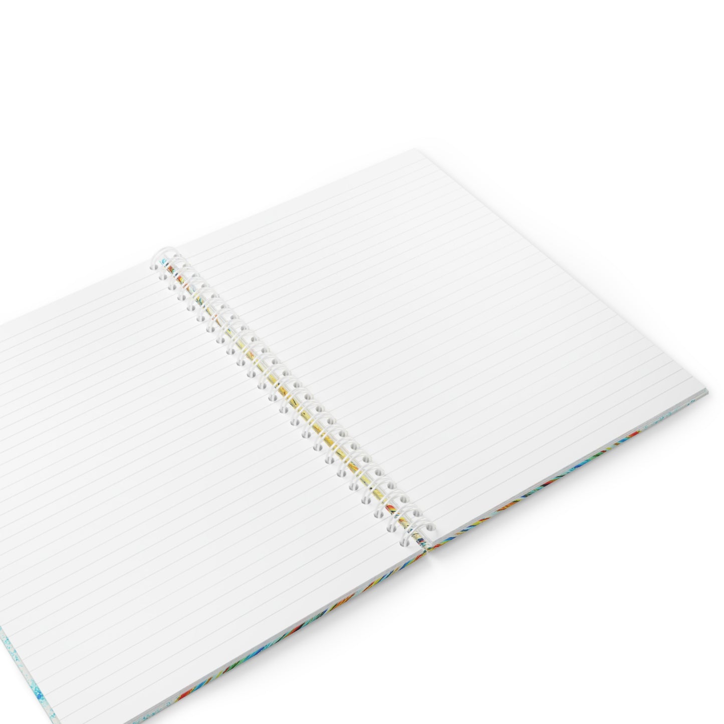 Carnet pour les passionnés de dessin – Une toile espace bleu et jaune pour vos esquisses et croquis, inspirée par l’art abstrait.