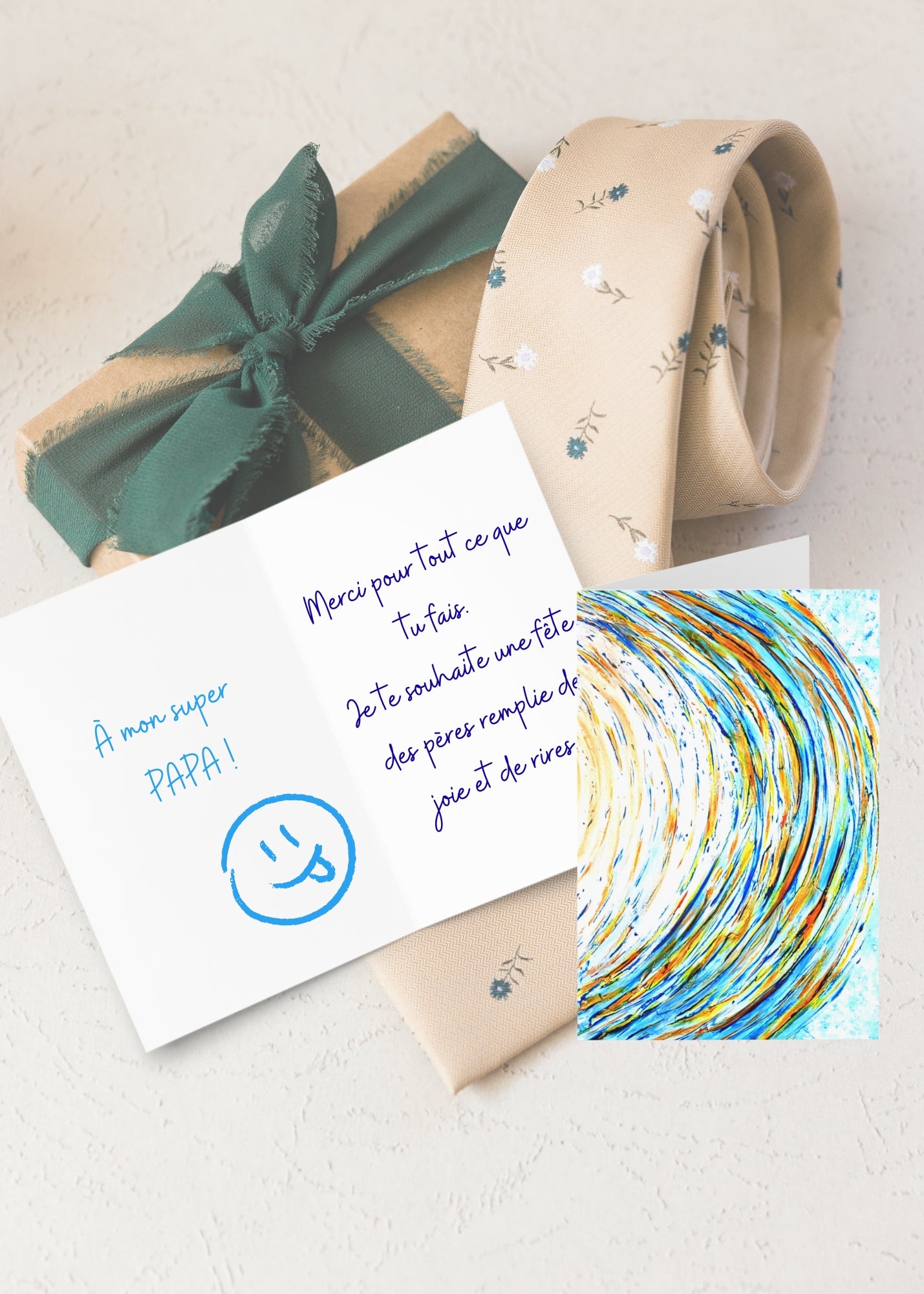 carte cadeau pour papa espace