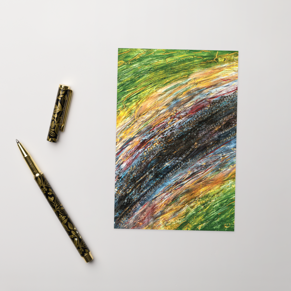 Vœux de paix et de joie : Offrez des vœux de paix et de joie avec cette carte artistique, parfaite pour un message personnel. #PaixEtJoie #CarteArtistique